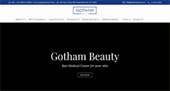 Desktop Screenshot of gothambeauty.com