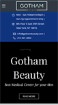 Mobile Screenshot of gothambeauty.com